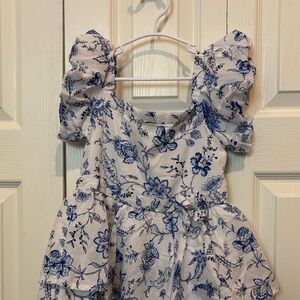 Janie and Jack Blue Floral Dress